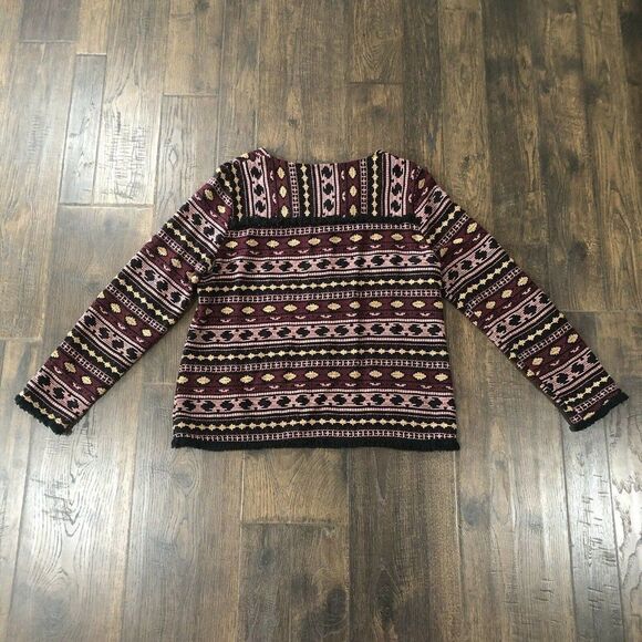 Duplan Women’s Size 10P Lightweight Jacket Embroidered Aztec Art to Wear Tribal - Picture 9 of 12